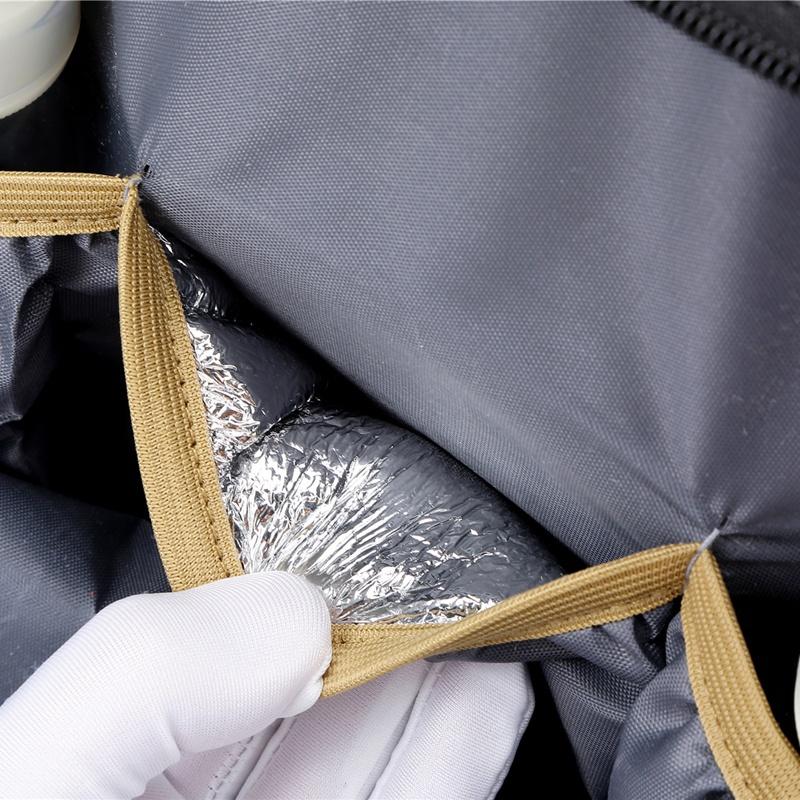 Nuovo lettino pieghevole per culla da viaggio con tasca isolata, zaino per pannolini 3 in 1 con fasciatoio, culla portatile per borsa per bambini