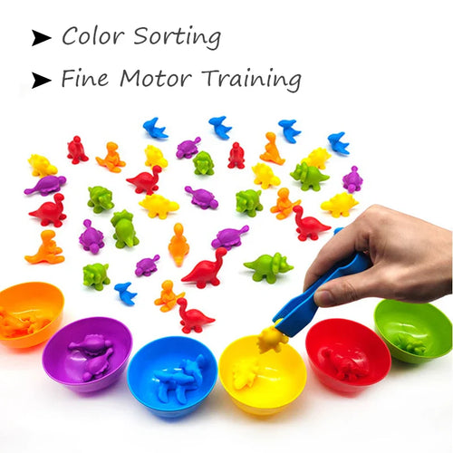 Colorful Montessori Rainbow Bears