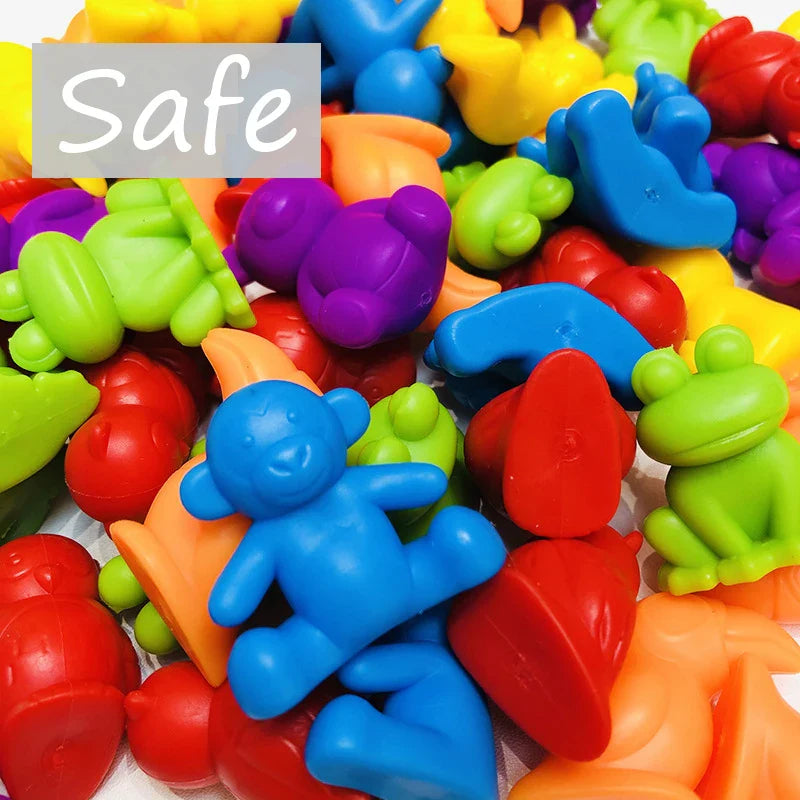 Colorful Montessori Rainbow Bears