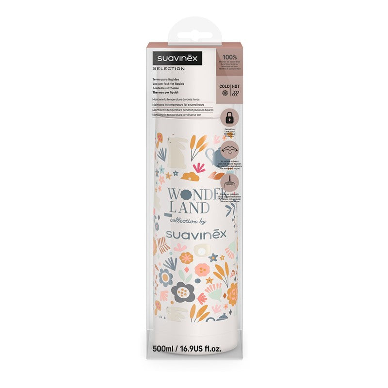 Thermos per Liquidi Wonderland in Acciaio Inox - Panna - 500 ml