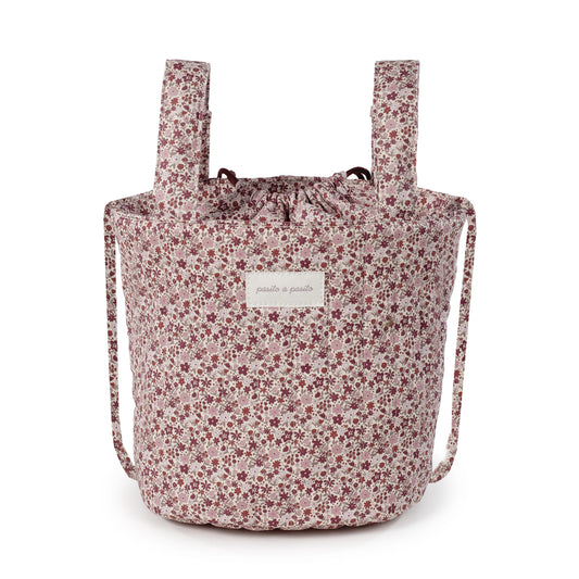 BORSA BUCKET CHERRY FIORI- Pasito a Pasito
