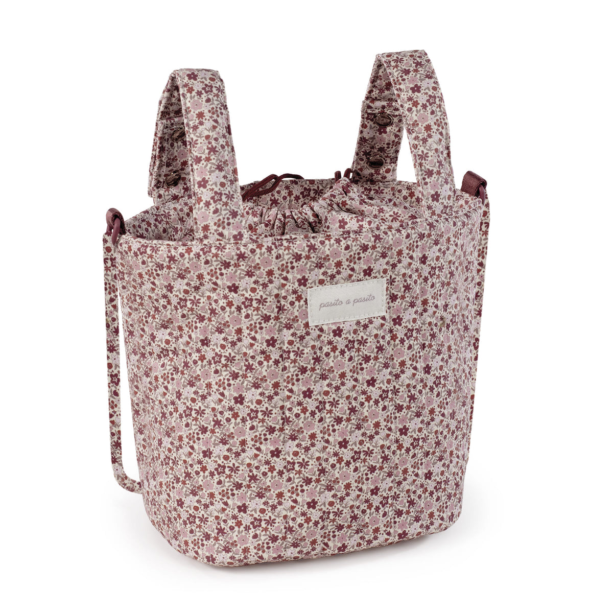 BORSA BUCKET CHERRY FIORI- Pasito a Pasito