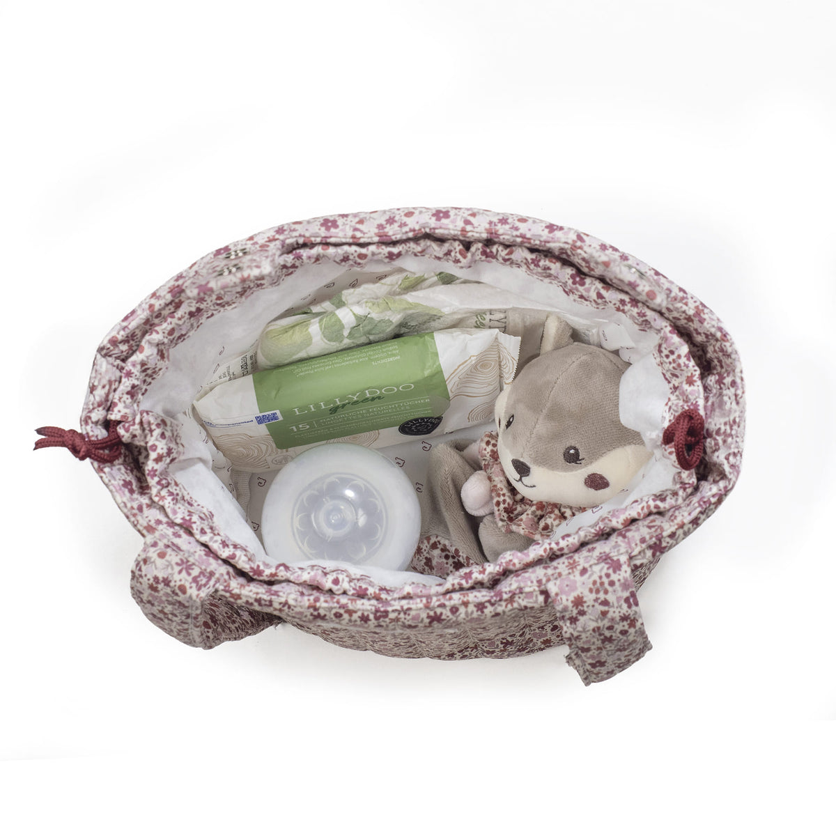 BORSA BUCKET CHERRY FIORI- Pasito a Pasito