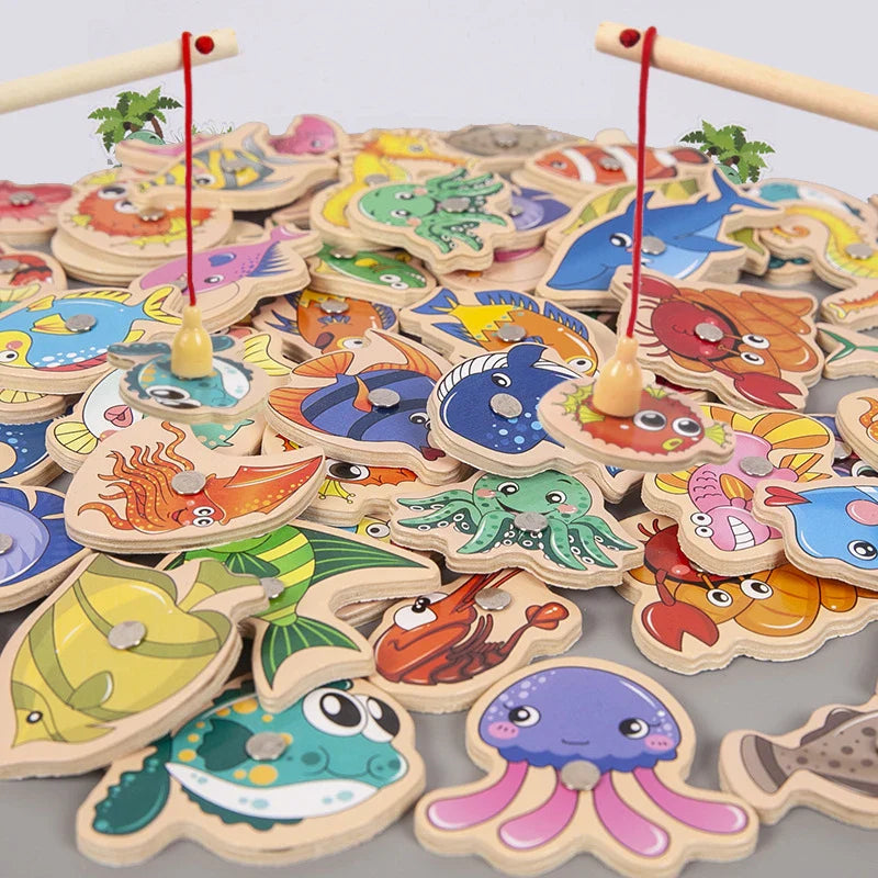 Montessori Magnetic Fishing Game