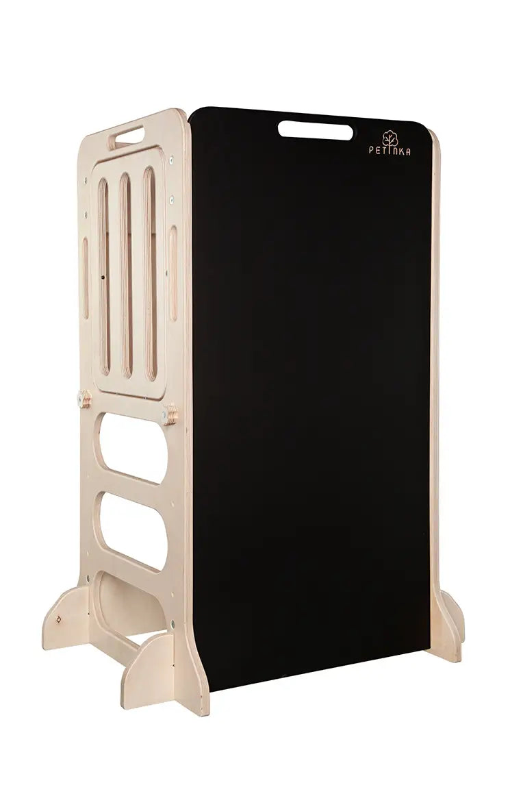 natural wood learning tower for kids Petinka LIGHT