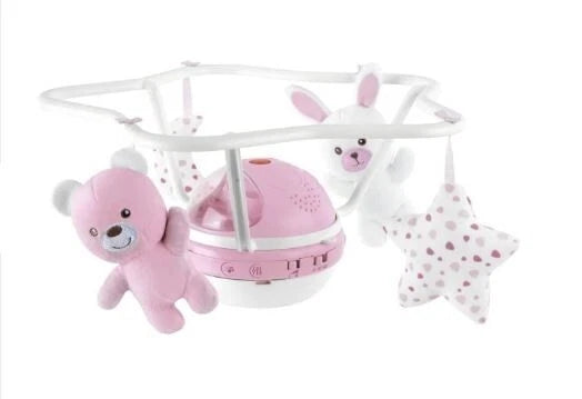CHICCO- First Dreams Rainbow Cot Mobile- giostrina proiettore arcobaleno musicale rosa
